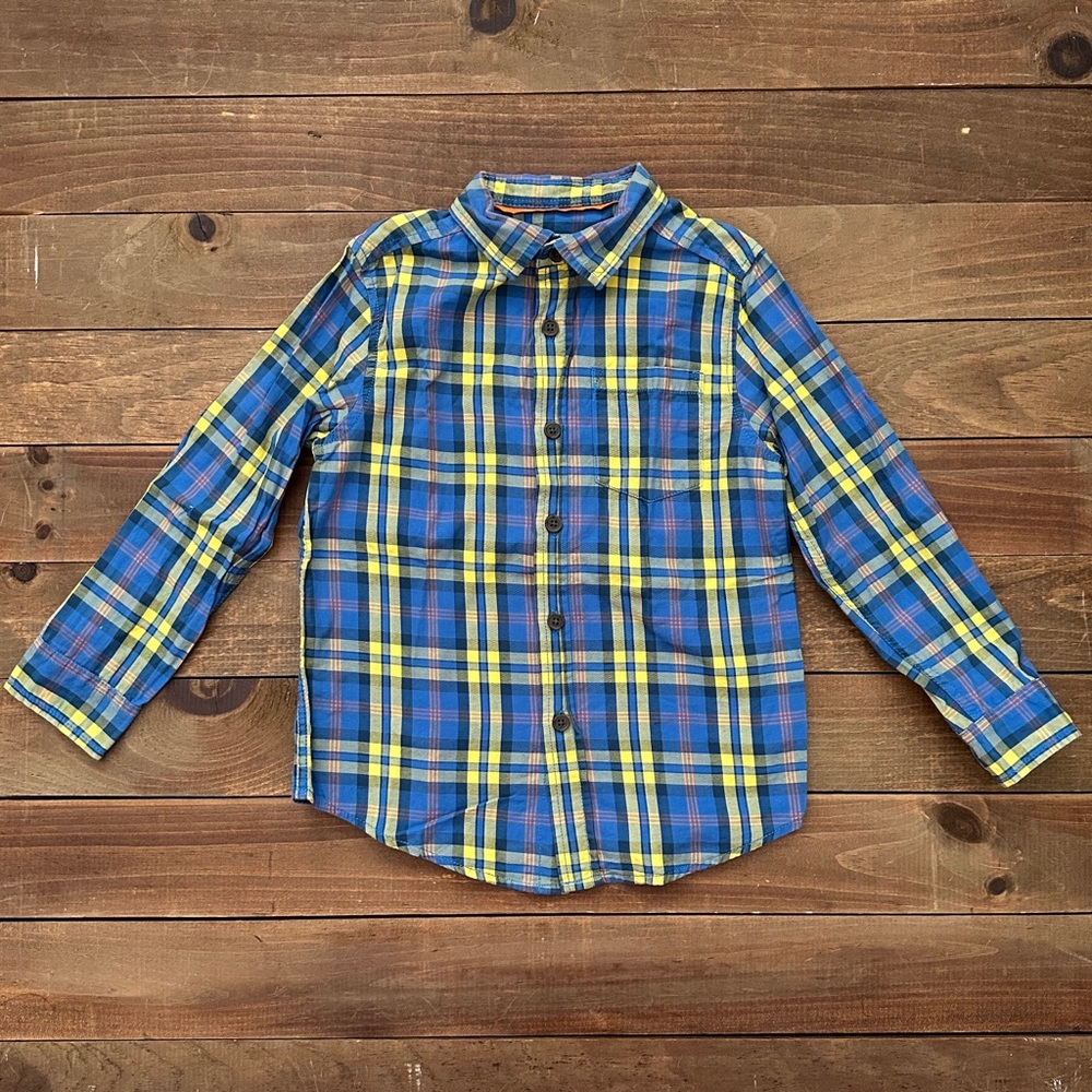 Cat & Jack Plaid Button Down Shirt